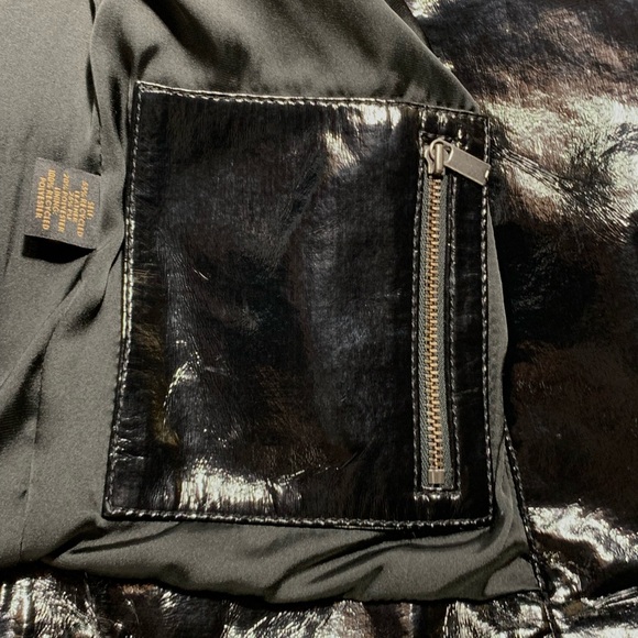 AS by DF,  Recycle Patent Leather, Moto Jacket - Picture 8 of 13